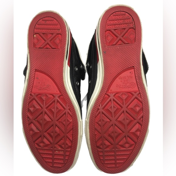 Rare leather Converse two fold high tops. Mens 6/Womens 8 - Picture 12 of 13